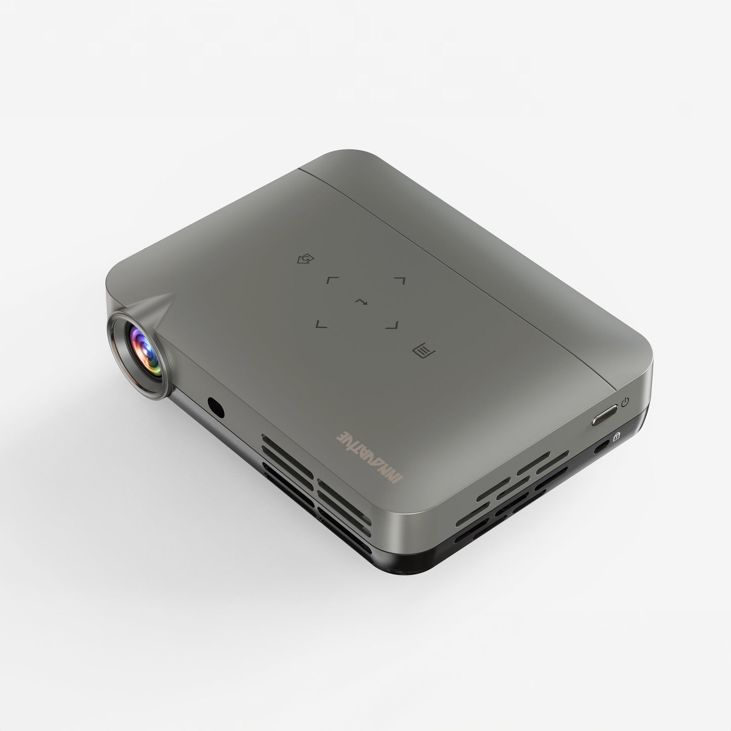 High Brightness Super Short Throw Smart Mini Projector with Clear Speaker, Bluetooth Audio & YouTube Netflix, support 4k HDMI - Innovative DS11 4k 3D