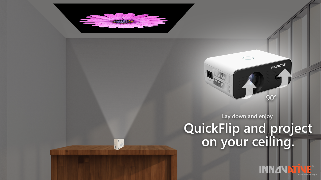 INNOVATIVE Mini Ray Home Cinema Short Throw Projector