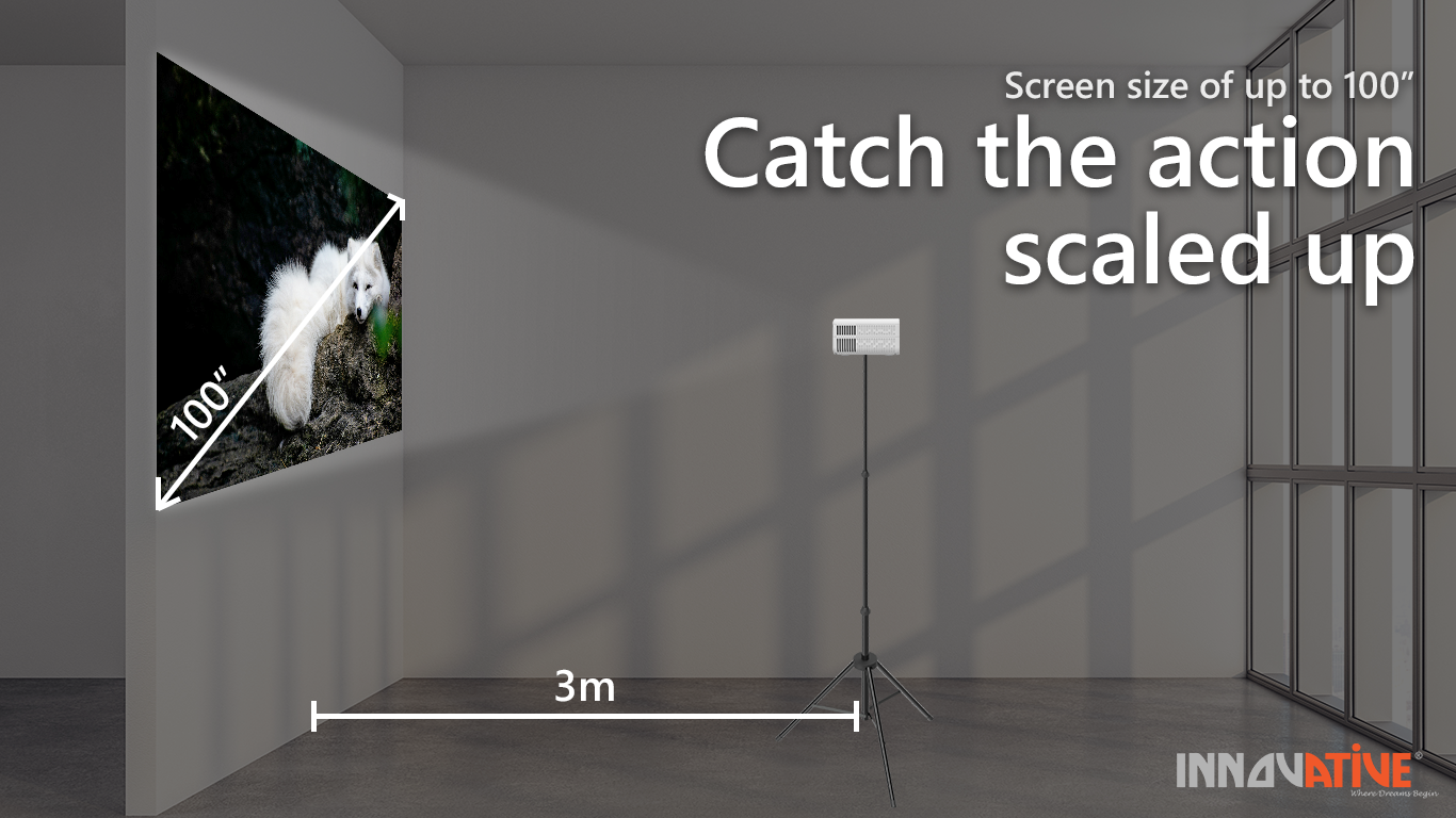 INNOVATIVE Mini Ray Home Cinema Short Throw Projector