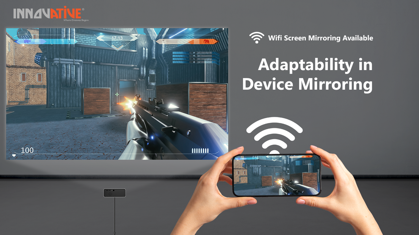INNOVATIVE Mini Ray Home Cinema Short Throw Projector