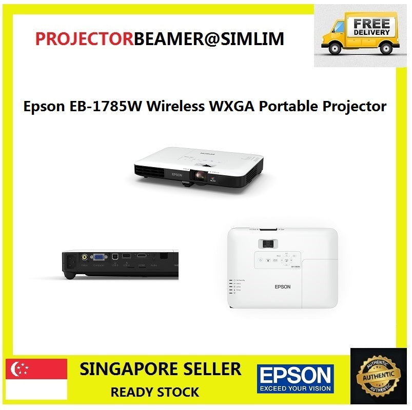 Epson EB-1785W Wireless WXGA Portable Projector – PROJECTOR BEAMER