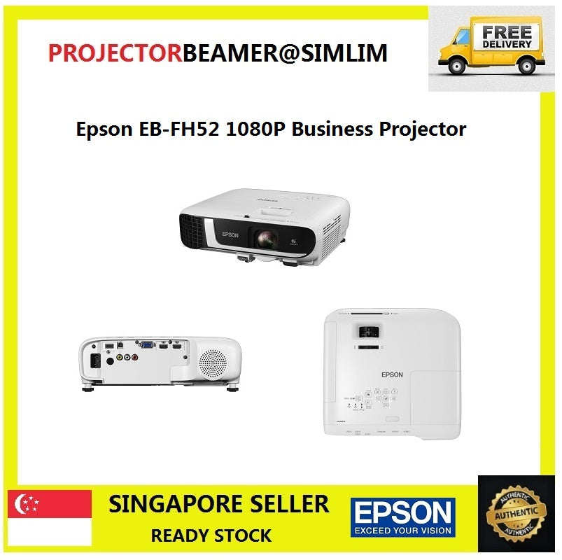 Epson EB-FH52 1080P Business Projector – PROJECTOR BEAMER