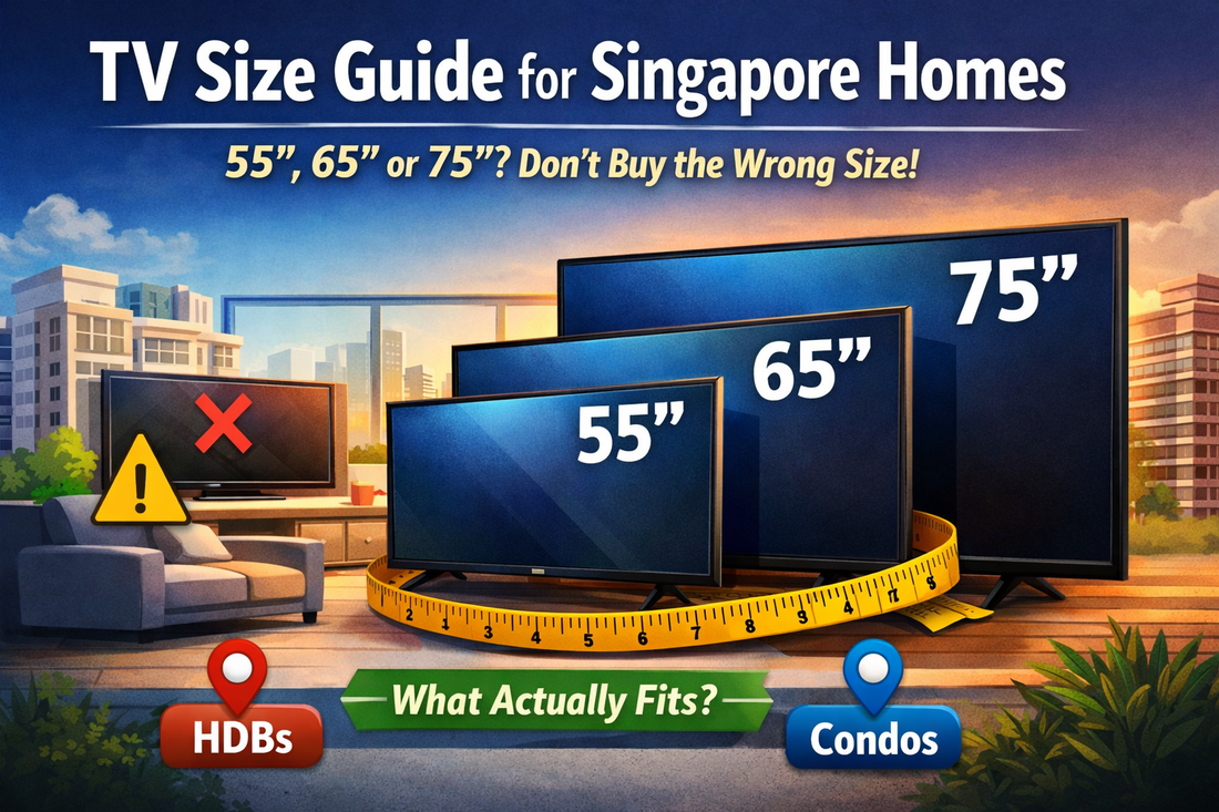 TV Size Guide for Singapore Homes | 55”, 65” or 75”?