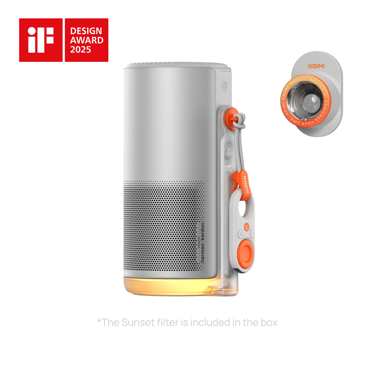 XGIMI MoGo 4 portable projector with battery, grey