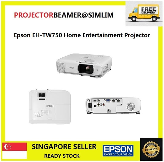 Epson Home Theatre EH-TW750 Full HD 1080P Projector