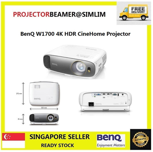 BenQ W1700 4K HDR CineHome Projector